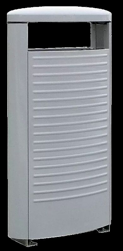 Abfallbehälter BASIC in RAL 9002 grauweiß