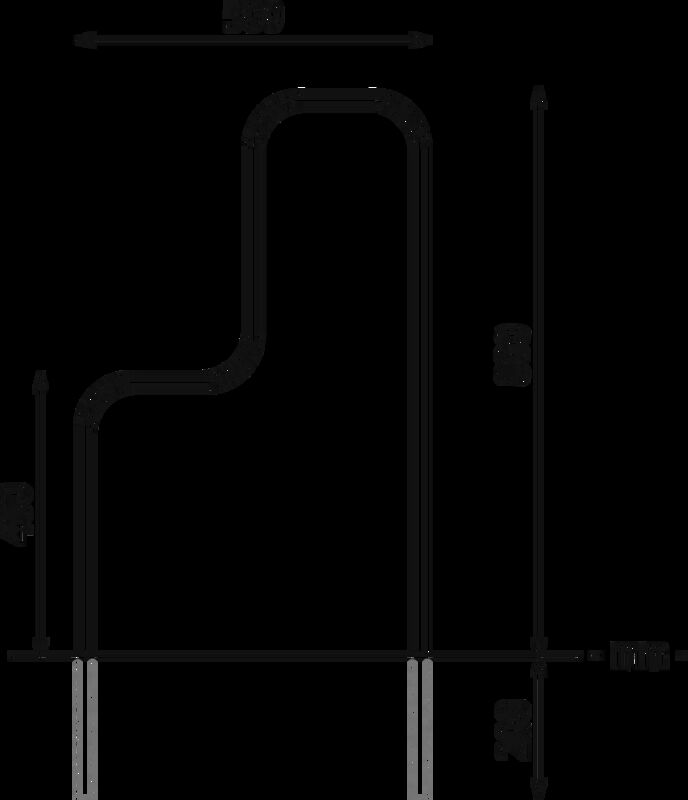 Anlehnbügel IMAWA pulverbeschichtet