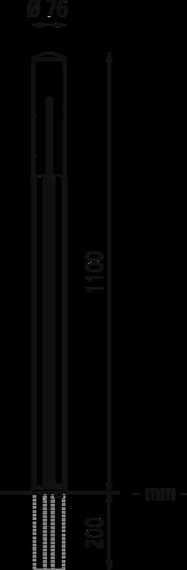 Poller EVEOLE mit Sechskantschloss