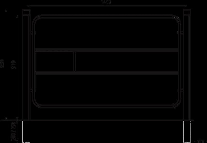 Geländersystem IMAWA zum Festeinbetonieren