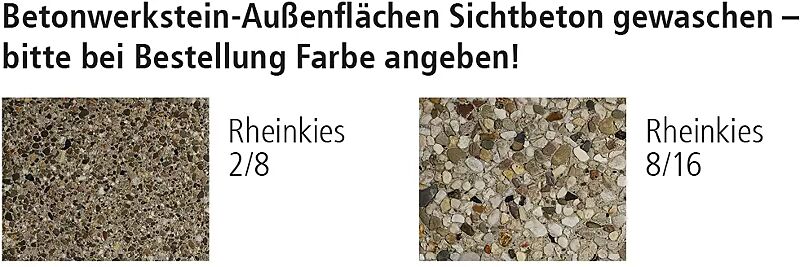 Containerbox KENORA Sichtbeton gewaschen