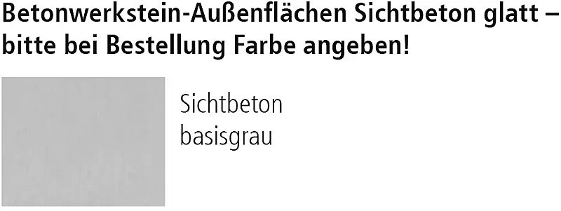 Containerbox KENORA Sichtbeton glatt