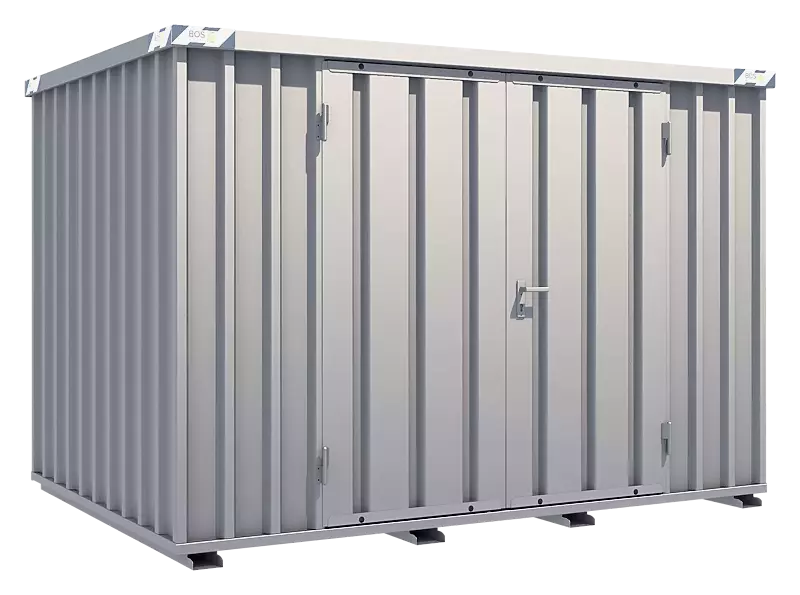 Materialcontainer BOSVILLE, Modell 3, Doppelflügeltür an Längsseite