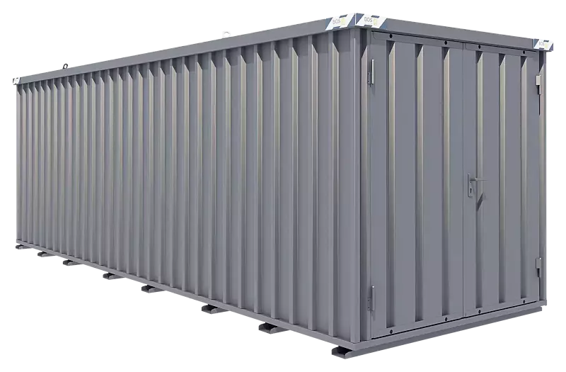 Materialcontainer BOSVILLE, Modell 6, Doppelflügeltür an Stirnseite