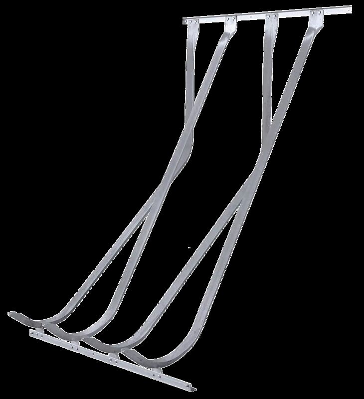 Fahrradständer DOVER zur Wandbefestigung, 4 Stellplätze