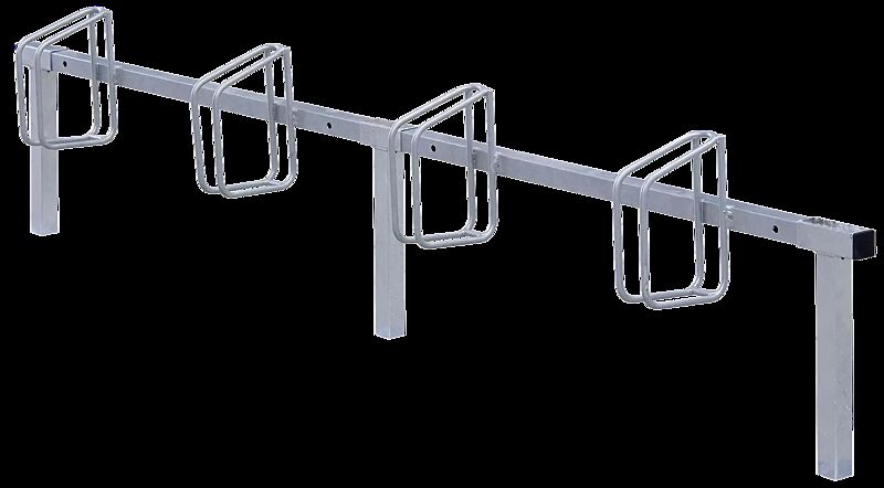 Reihenfahrradständer TRENTON, zum Aufdübeln, 4 Stellplätze