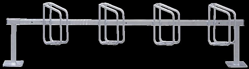 Reihenfahrradständer TRENTON, zum Aufdübeln, 4 Stellplätze