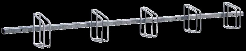 Fahrradständer CARTAGO, zur Wandbefestigung, 5 Stellplätze