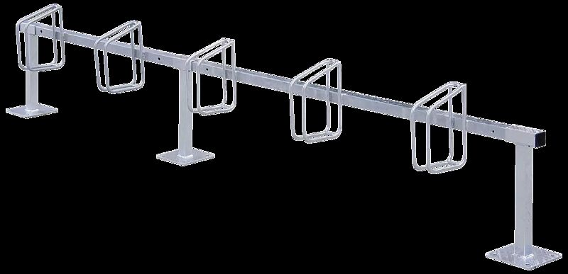 Fahrradständer CARTAGO, zum Aufdübeln, 5 Stellplätze