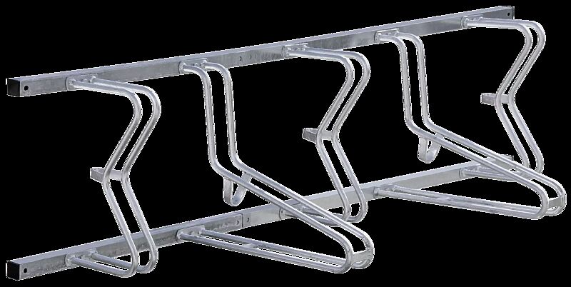 Fahrradständer SALVADOR, Wandbefestigung, 5 Stellplätze