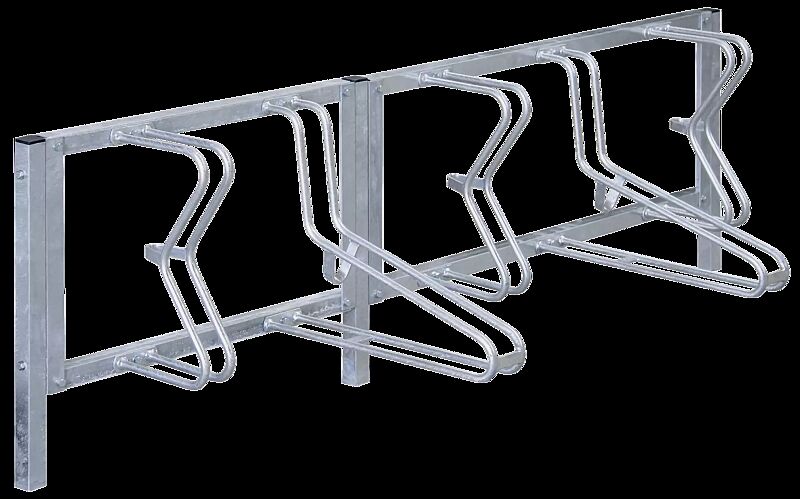 Fahrradständer SALVADOR, zum Aufdübeln, 5 Stellplätze