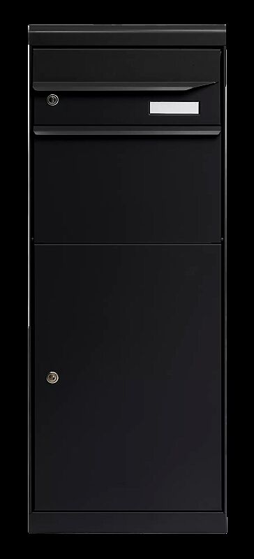 Brief- und Paketkasten VATAN in schwarzgrau semimatt
