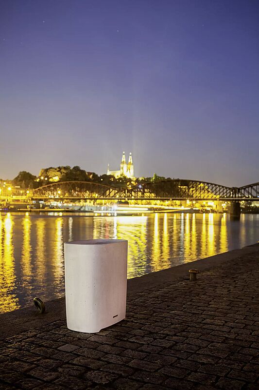 Abfallbehälter BETTER in hellgrau