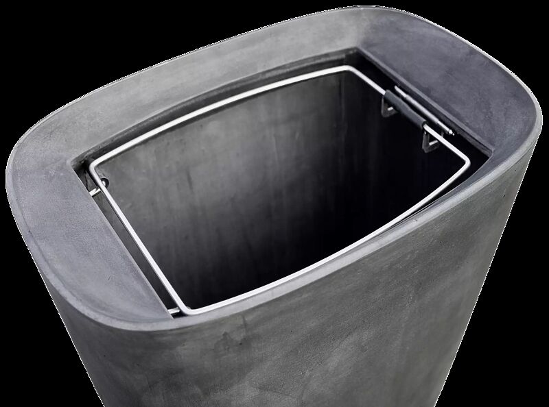 Detail: Abfallsackhalterung