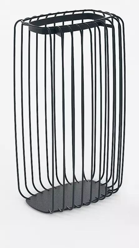 Abfallbehälter TLESK mit Abfallsackhalterung, in RAL 7016 anthrazitgrau