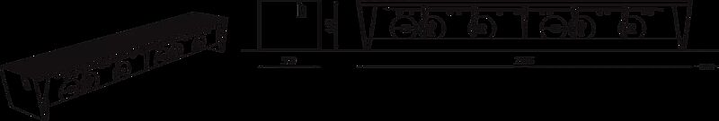 Sitzbank EBLOCQ ohne Rückenlehne