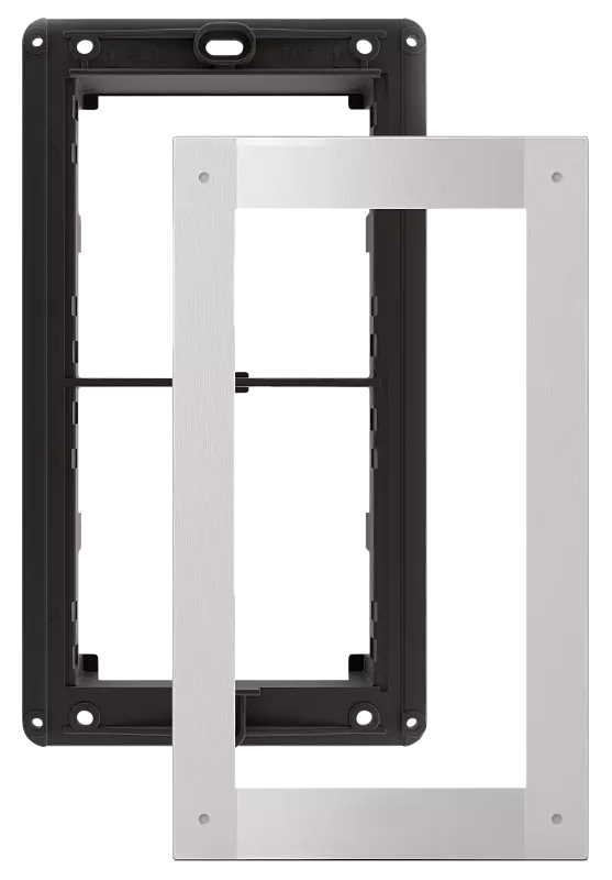 Modulare Außenstation LAURIS, Montagerahmen und Frontplatte, für 2 Module