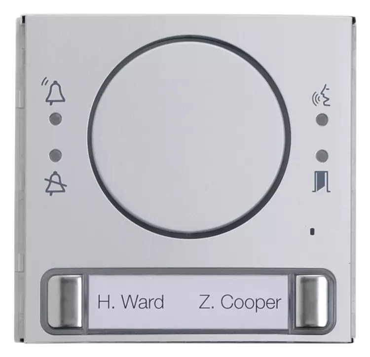 Modulare Außenstation LAURIS, Audiomodul mit Statusanzeige, mit 2 Klingeltaster, inklusive Abdeckung