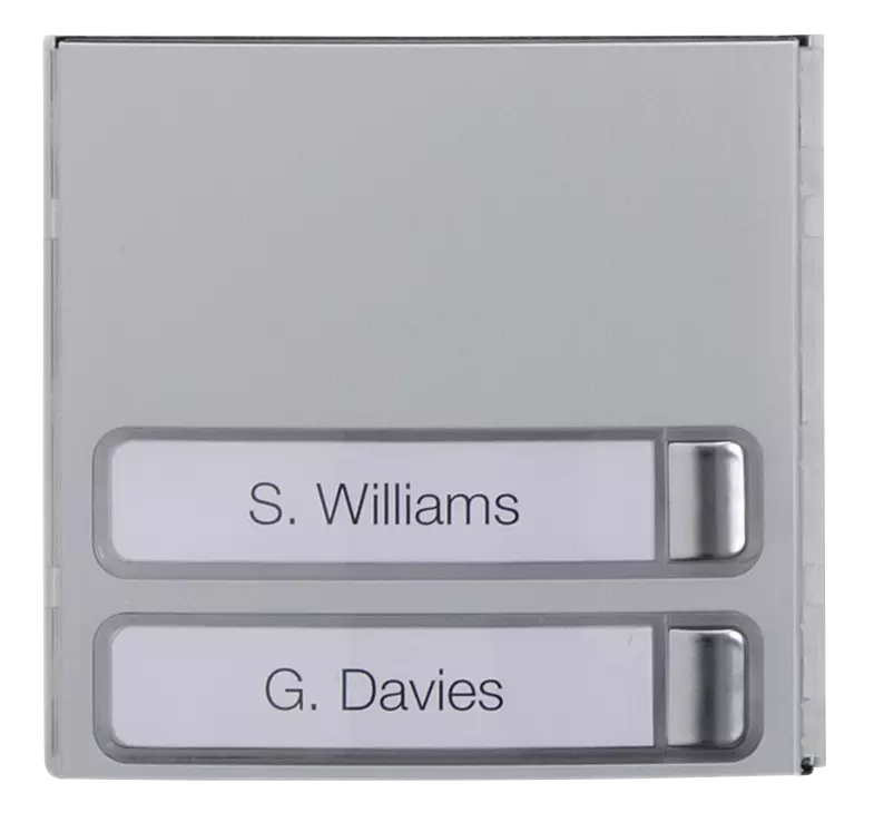 Modulare Außenstation LAURIS, mit 2 Klingeltastern, inklusive Abdeckung