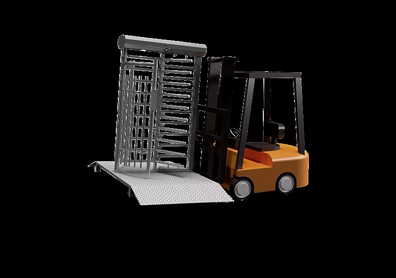 Drehkreuz TINOS, Einzel-Drehkreuz, kunststoffbeschichtet