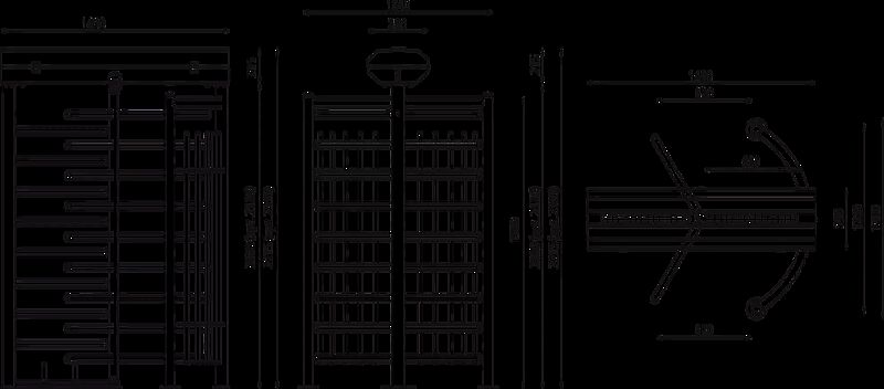 Drehkreuz TINOS Einzel-Drehkreuz, Edelstahl