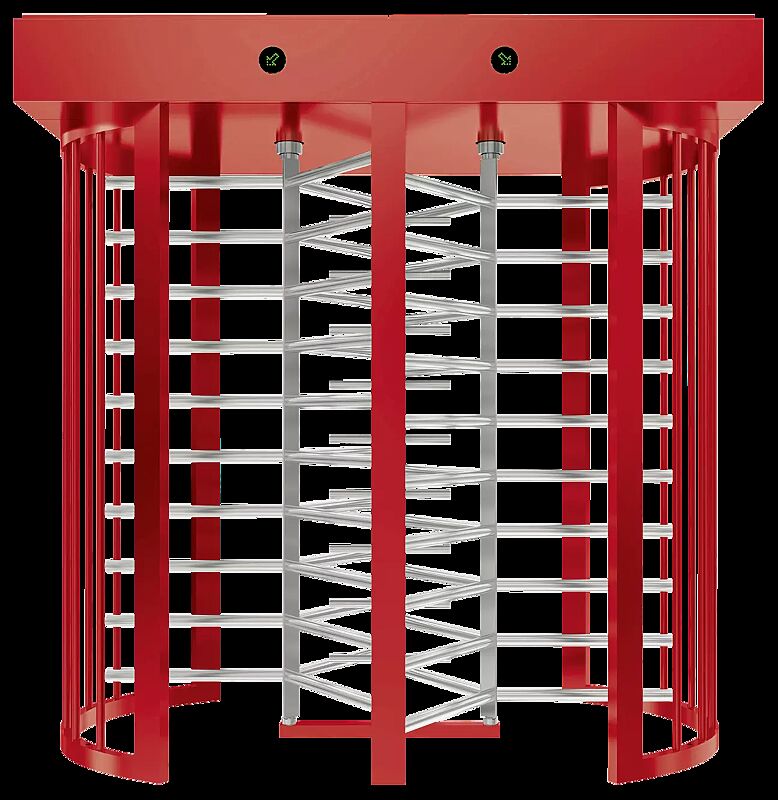 Doppel-Drehkreuz PALAMAS, Rotor aus Edelstahl, Rahmen kunststoffbeschichtet in RAL 3028 reinrot (gegen Aufpreis)