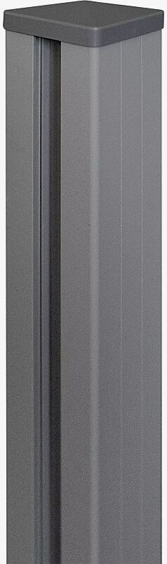 Profilpfosten in silbergrau