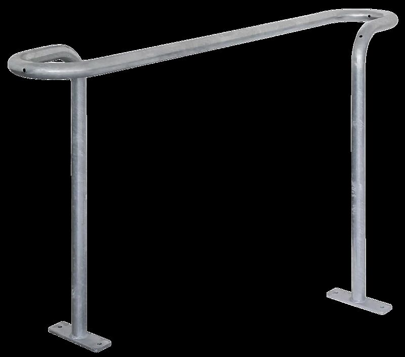 Anlehnbügel ALBANY, doppelseitig, feuerverzinkt, zum Aufdübeln