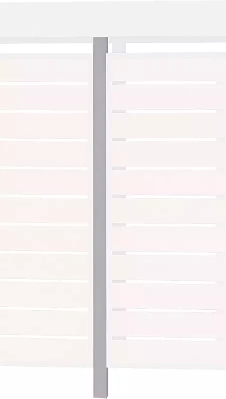 zusätzliche Stütze für geschlossene Frontwand, in RAL 9006 weißaluminium