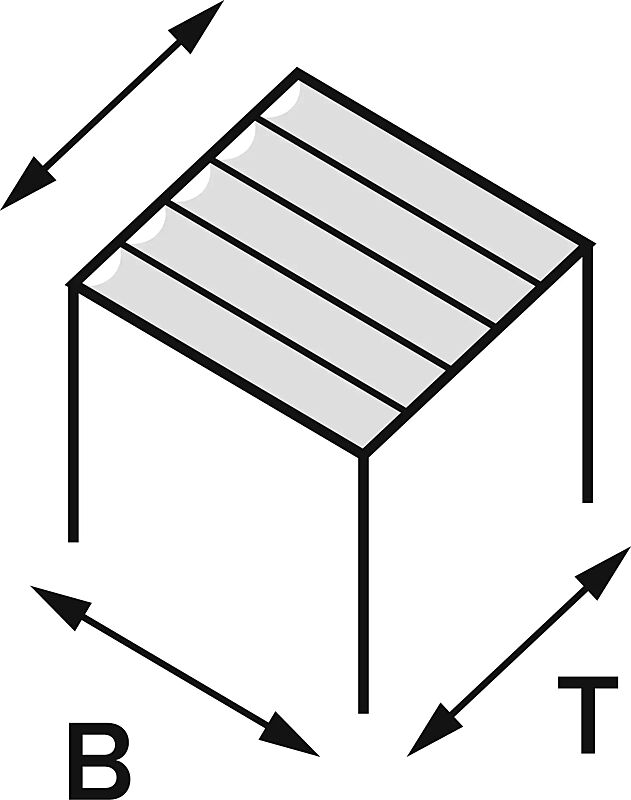 Pergola PESARO 3000 x 3000 mm, Tuch: lichtdurchlässiges Netztuch