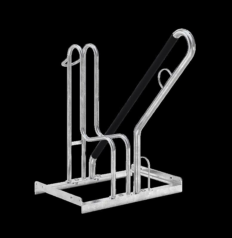 Fahrradständer DAVIE, Einstellung hoch mit Anlehnbügel