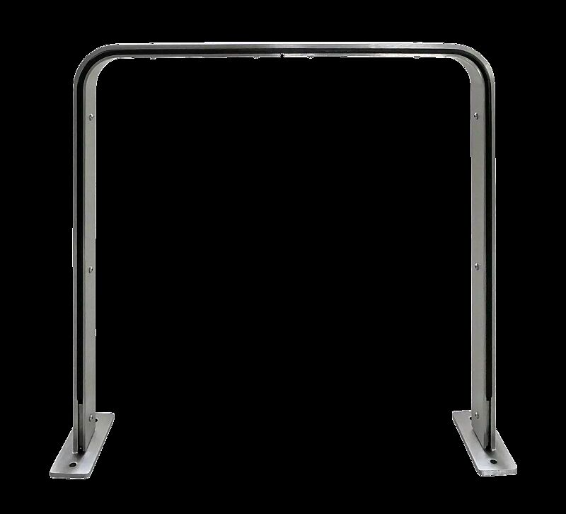 Anlehnbügel TAMPA PROTECT zum Aufdübeln, Edelstahl