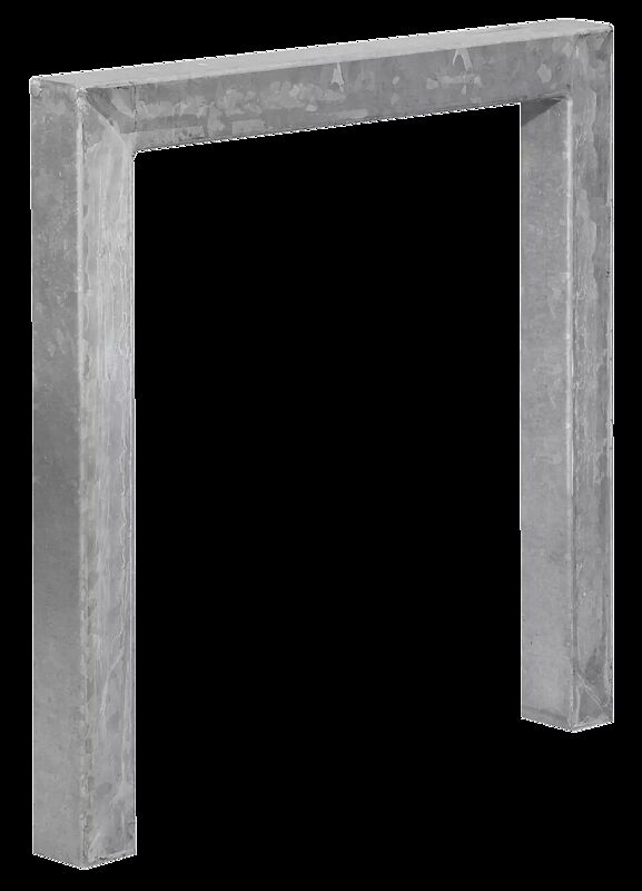 Anlehnbügel PRISMA zum Einbetonieren, feuerverzinkt