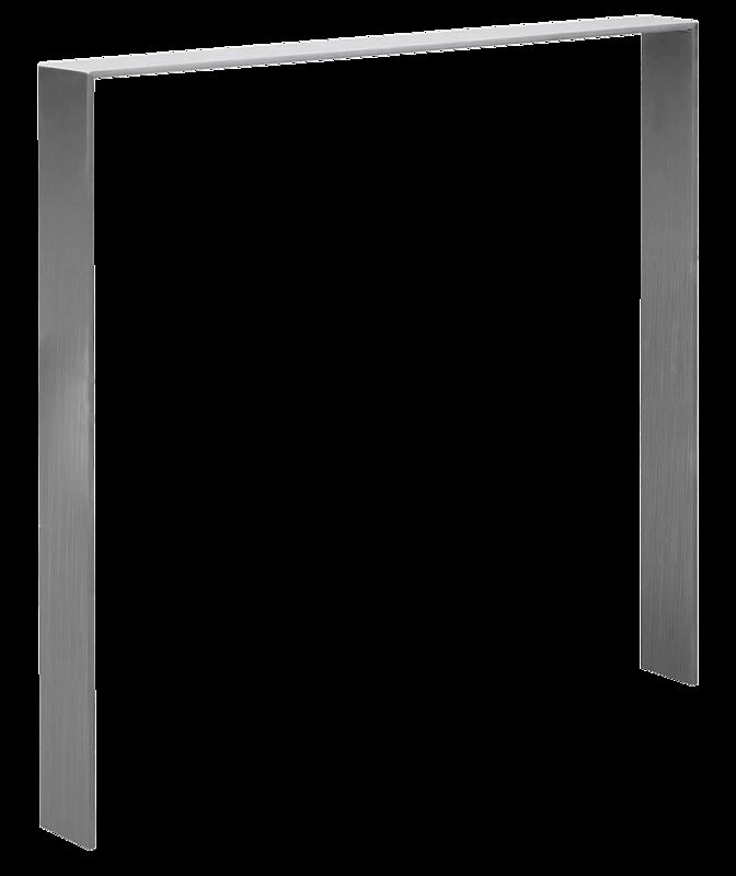 Anlehnbügel UTAH ohne Quersteg, zum Einbetonieren, Edelstahl