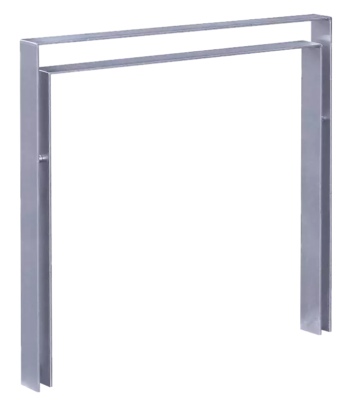 Anlehnbügel UTAH mit Innenbügel hoch, zum Einbetonieren, feuerverzinkt