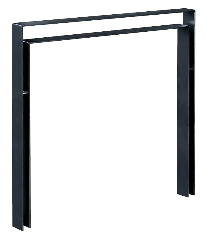 Anlehnbügel UTAH mit Innenbügel hoch, zum Einbetonieren, in RAL 7016 anthrazitgrau