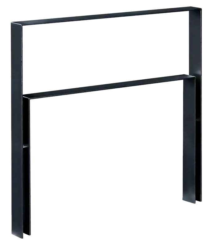 Anlehnbügel UTAH mit Innenbügel hoch, zum Einbetonieren, in RAL 7016 anthrazitgrau