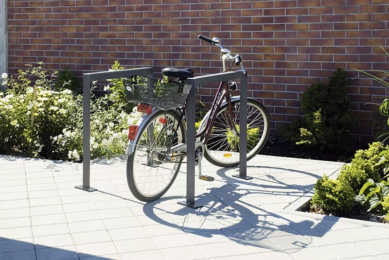 Anlehnbügel CALVI zum Aufdübeln bei +/- 0 mm, in RAL 7016 anthrazitgrau