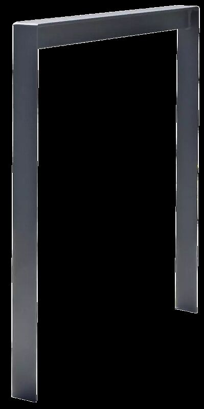 Anlehnbügel CALVI zum Aufdübeln bei -200 mm, in RAL 7016 anthrazitgrau