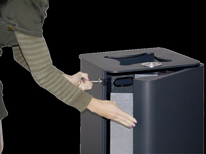 Entriegelung mittels Dreikantschloss