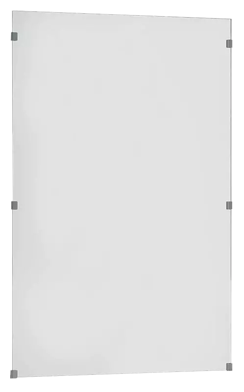 Windschutzwand aus ESG Klarglas mit Glasklemmhaltern
