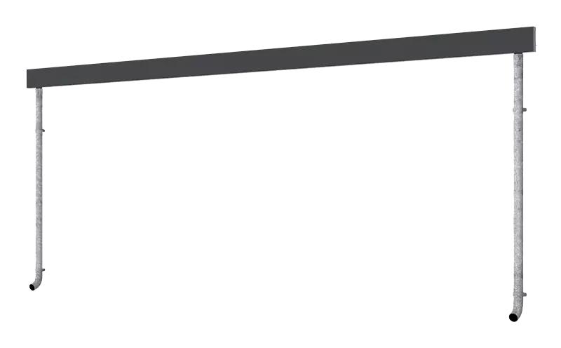 Dachrinne mit Fallrohr