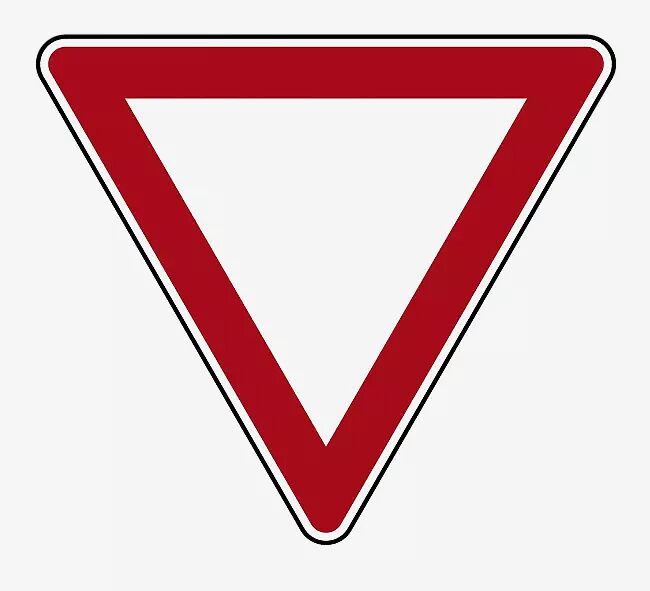 Verkehrszeichen: Vorfahrt gewähren