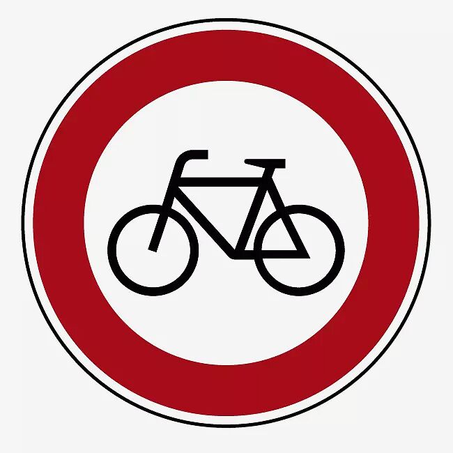 Verkehrszeichen: Verbot für Radverkehr