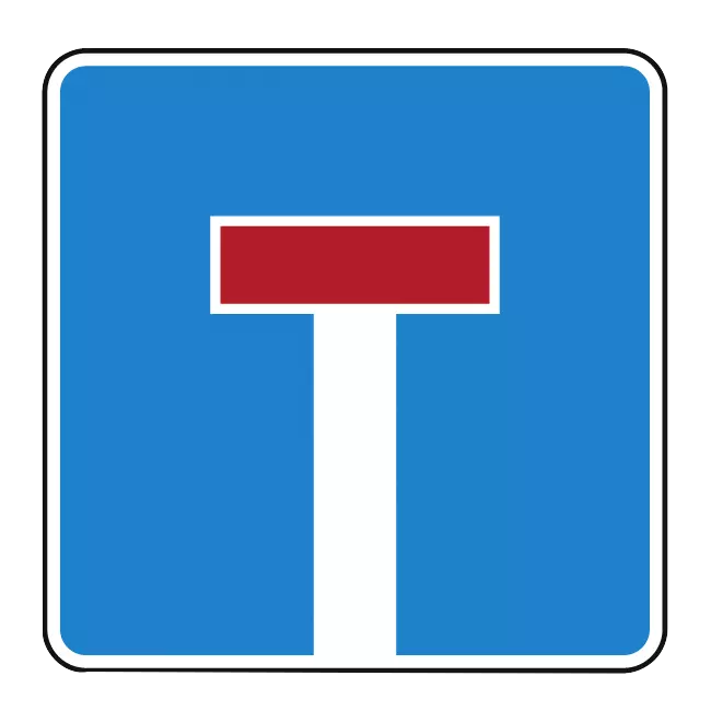 Verkehrszeichen: Sackgasse