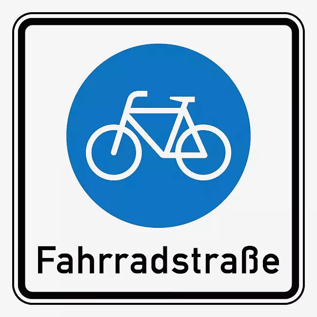 Verkehrszeichen: Beginn einer Fahrradstraße