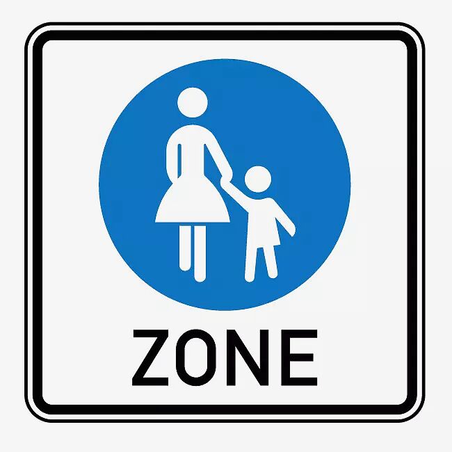 Verkehrszeichen: Beginn einer Fußgängerzone