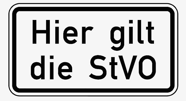 Verkehrszeichen: Hier gilt die StVO