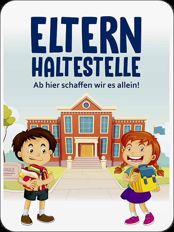 Hinweisschild ELTERN HALTESTELLE