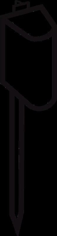 Sockelausführung Modell 1 Metalleinschlagsockel mit T-Eisen